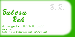 bulcsu reh business card